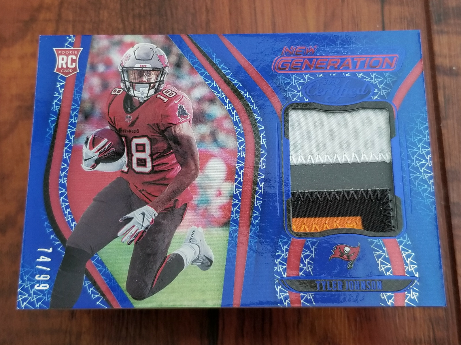 Tyler Johnson 2020 Panini Certified New Generation Patch Rookie Card - #74/99