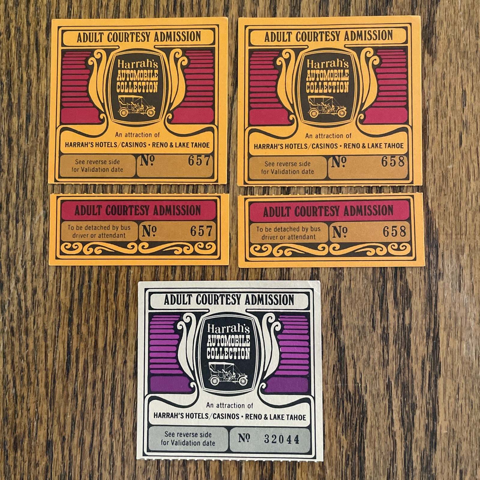 harrah's automobile collection Tickets From 1976