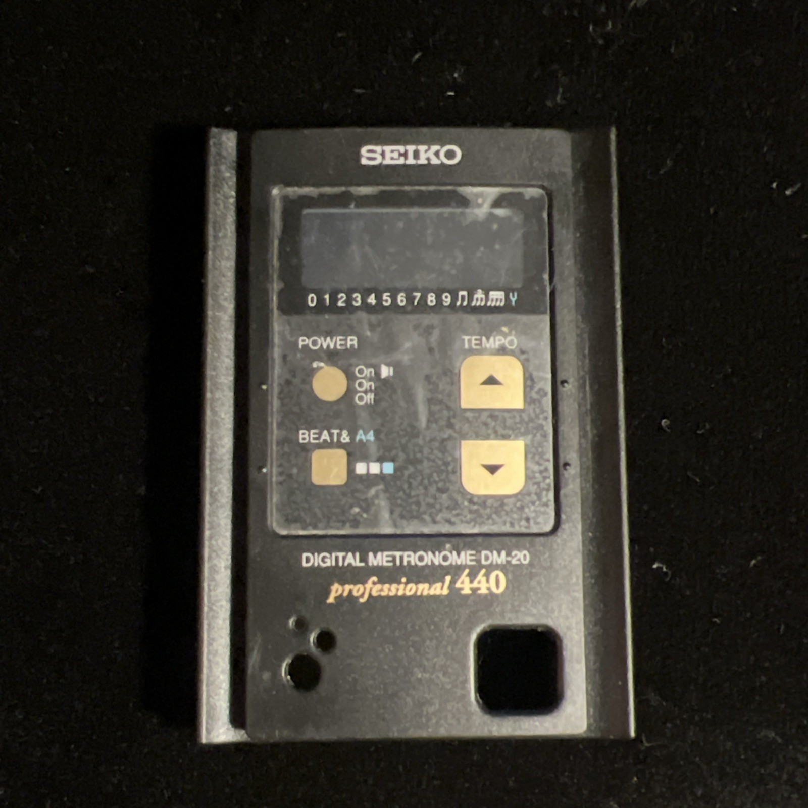 Seiko DM-20 Professional 440Hz Small Digital Metronome Band Orchestra Choir VTG