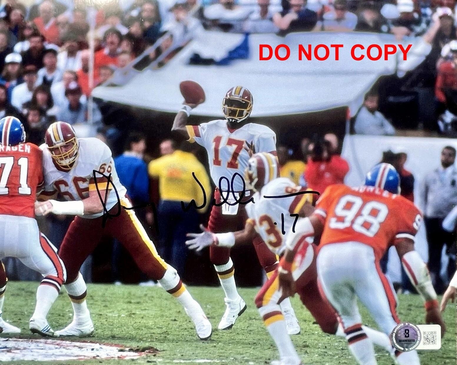 Doug Williams WASHINGTON REDSKINS Signed Autographed REPRINT 8x10 Photo RP