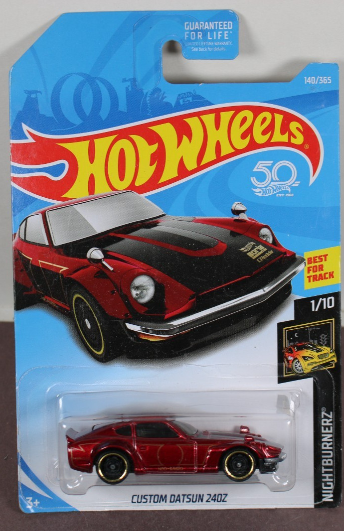 Hot Wheels RED Custom Datsun 240Z Nightburnerz 1/10 LQQK