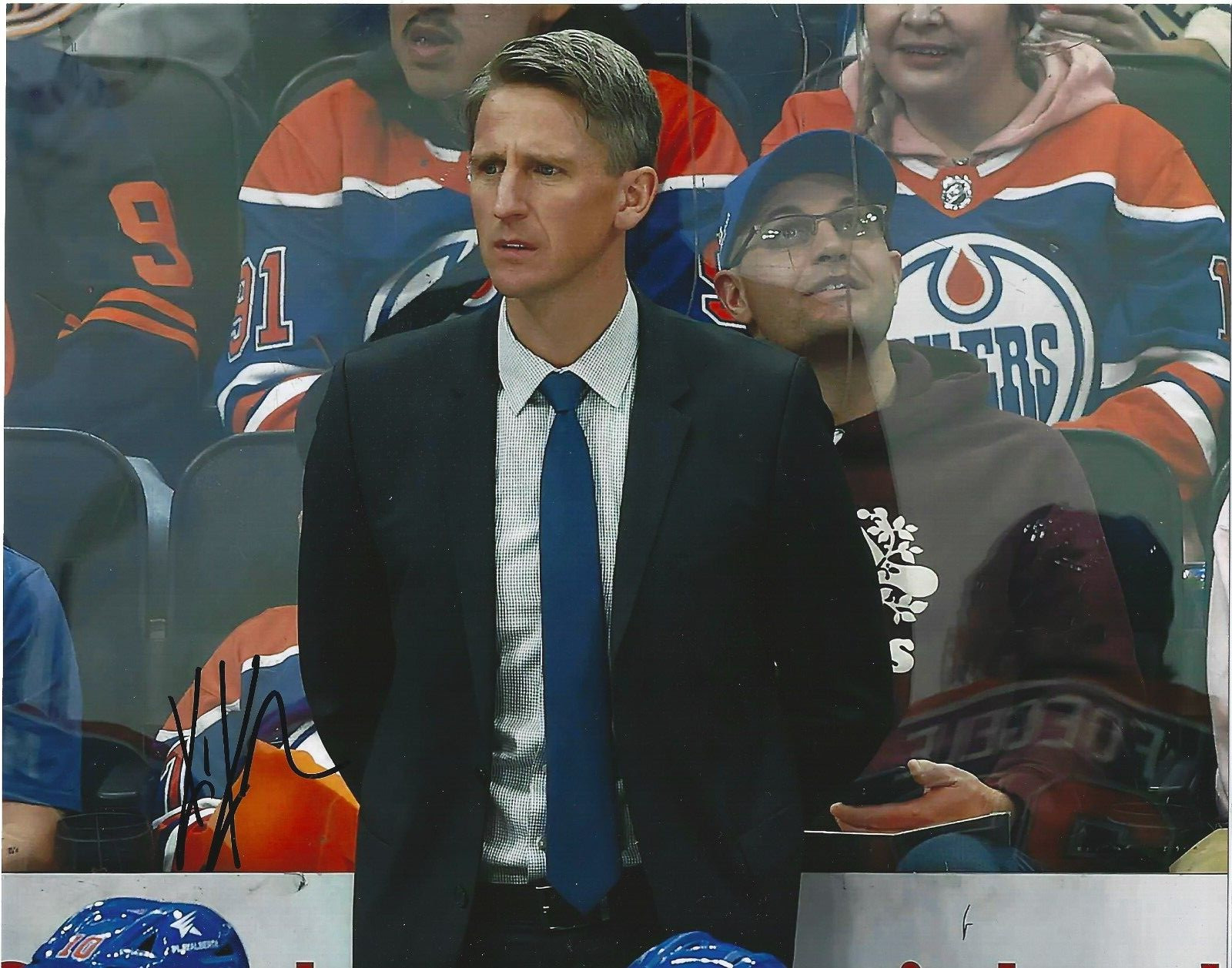 KRIS KNOBLAUCH Signed 8.5 x 11 Photo Signed REPRINT Hockey EDMONTON OILERS