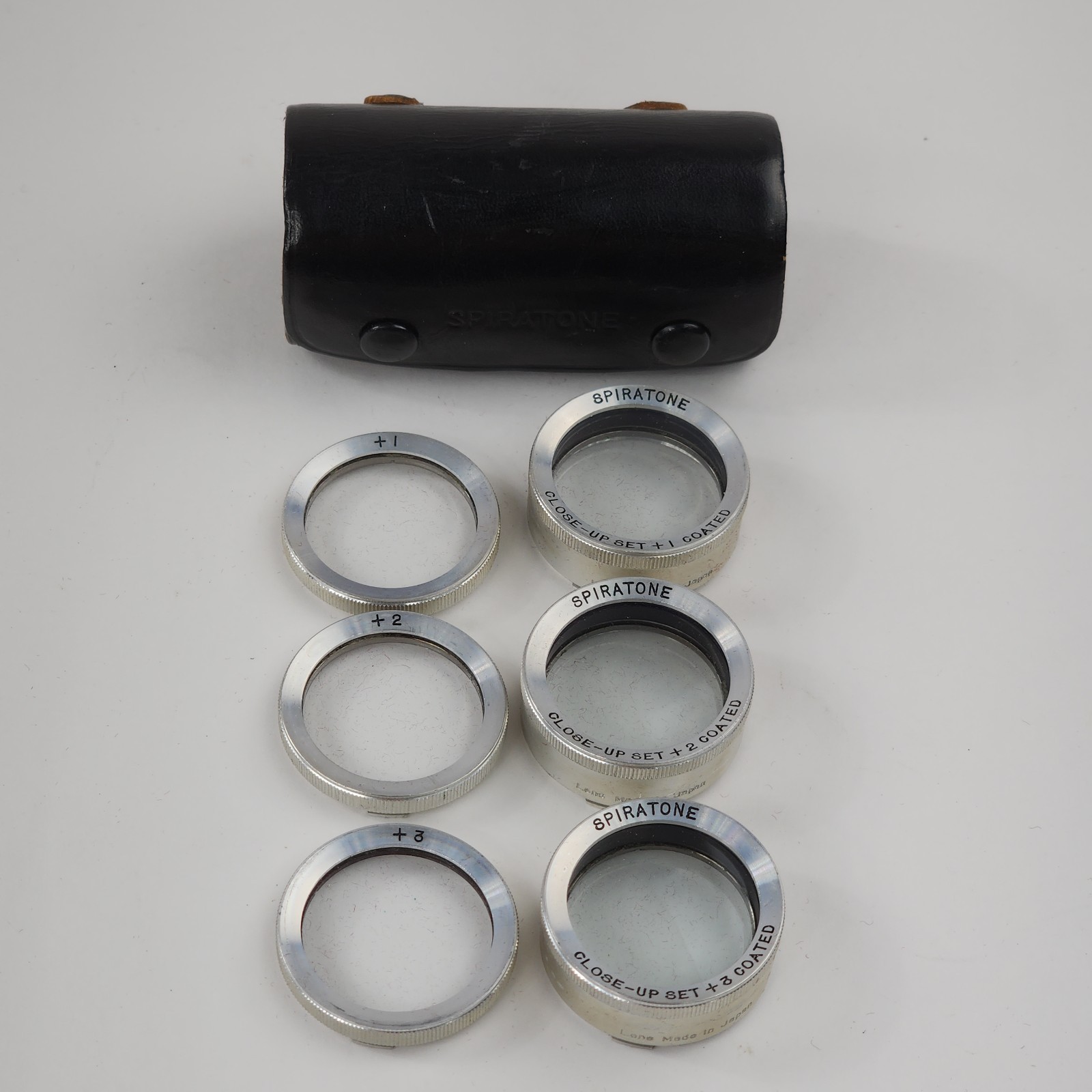 Spiratone Parallax Correcting Close Up Set 6 Lens Numbers 1, 2 & 3 Coated