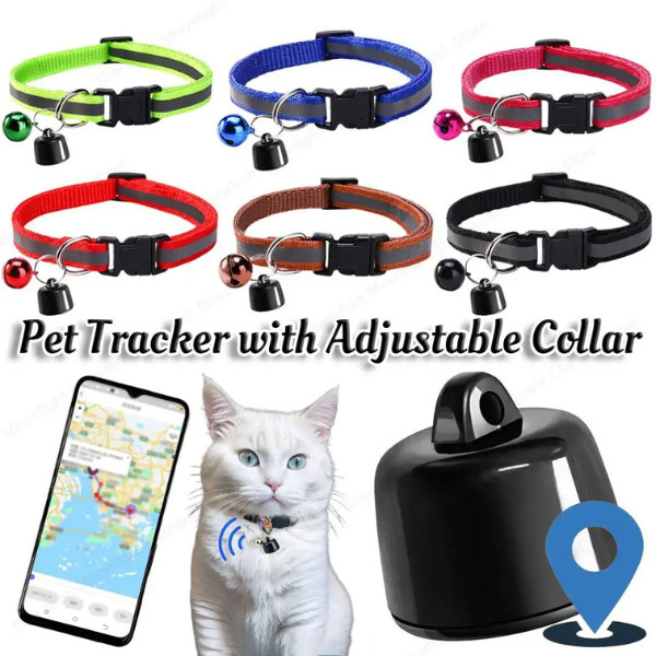 Smart Pet Tracker Collar Bluetooth Locator for Dogs Cats FindMy App No Subscript