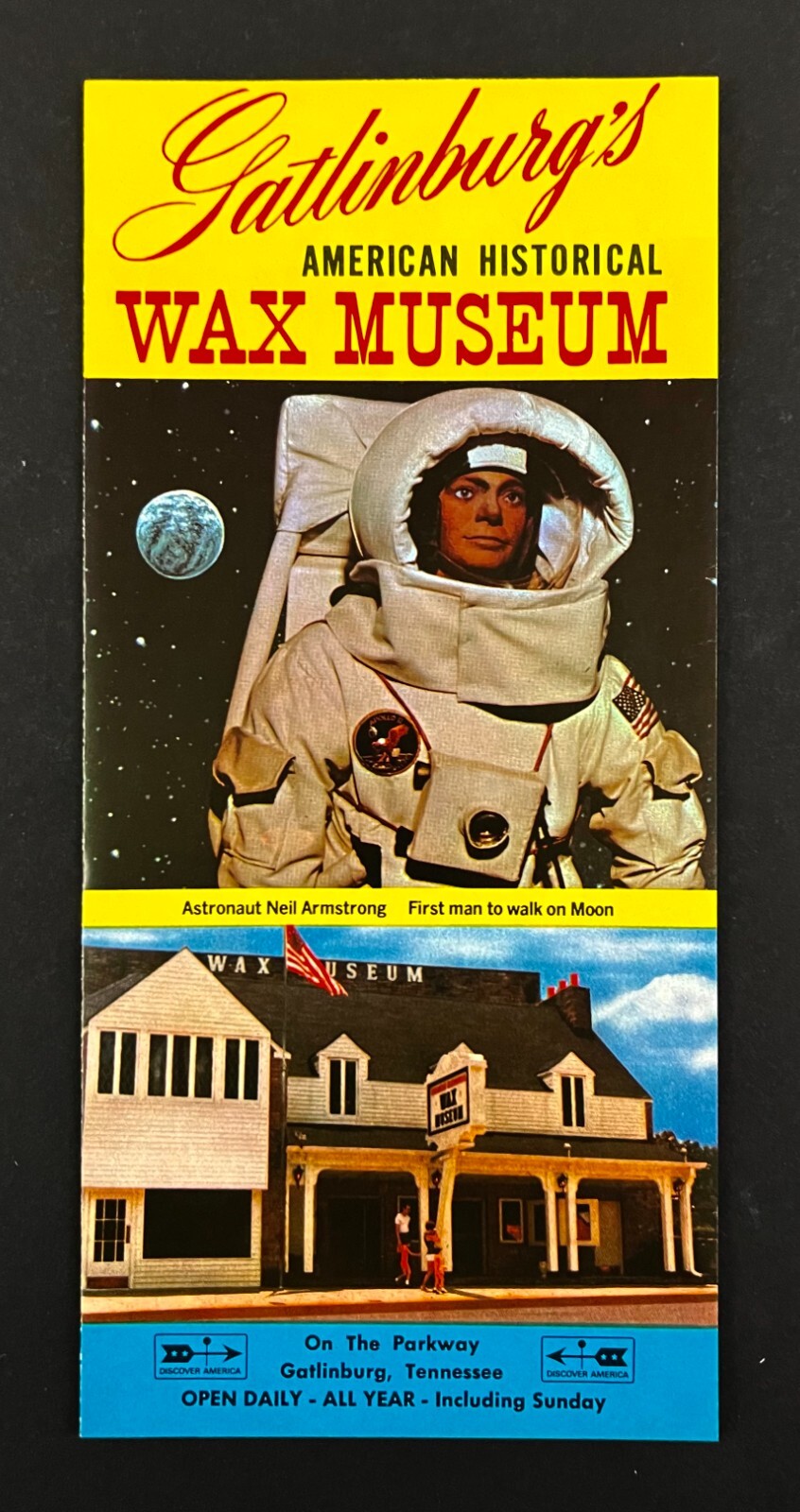 1980s American Historical Wax Museum Gatlinburg Tennessee VTG Travel Brochure