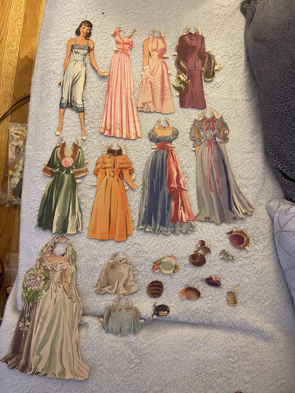 1949 Vintage Paper Dolls Wedding Party Lot
