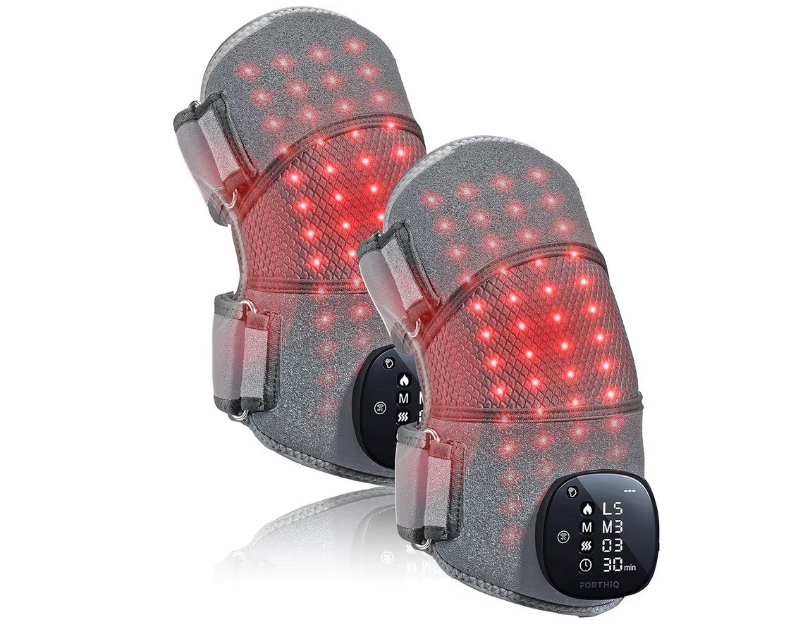 RED+ Knee Massager with Heat and Red Light Therapy for Pain Relief, Knee Brac...