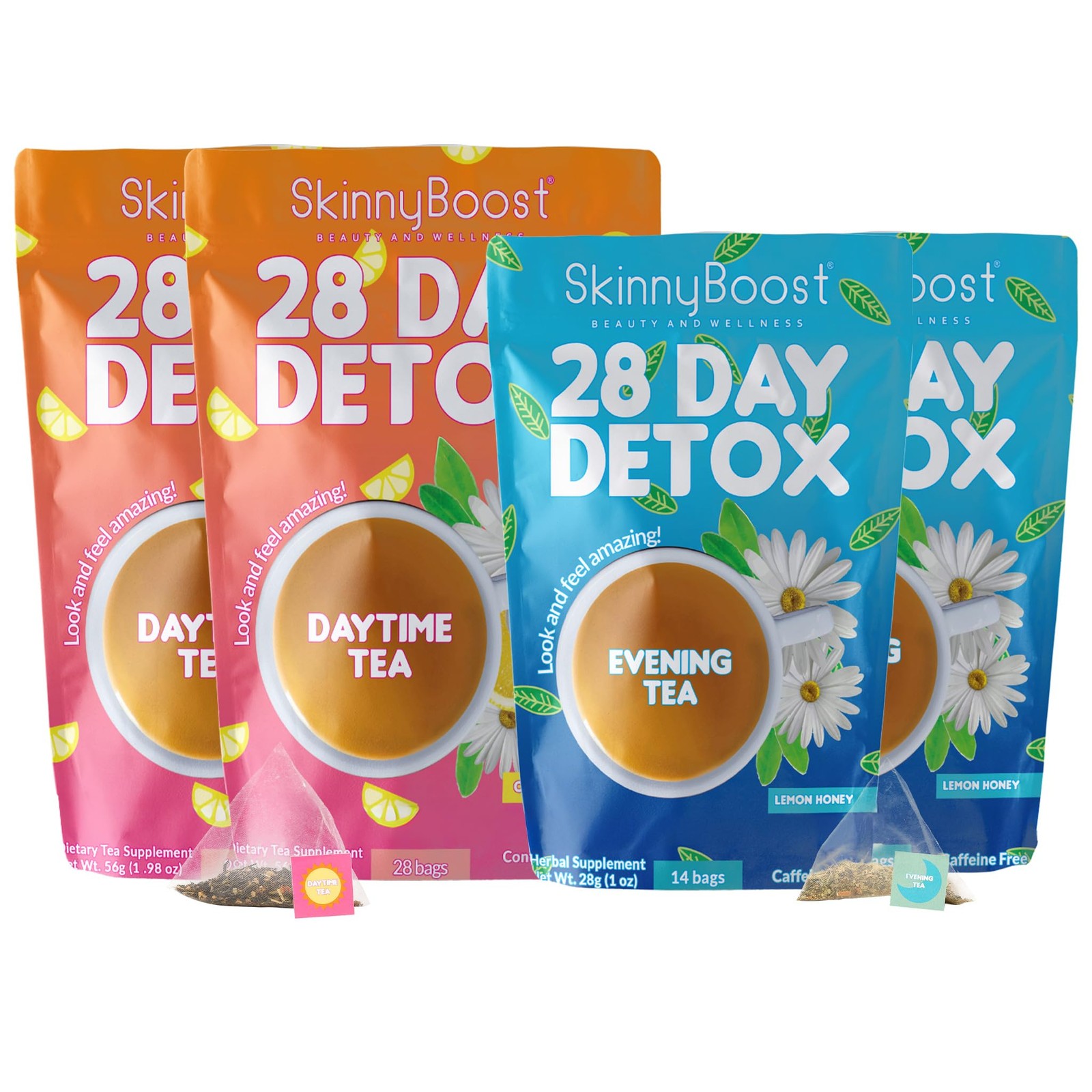 Skinny Boost Detox Tea Kit Slimming Tea for Weight, Metabolism, Energy, Bloat...