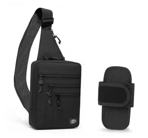 Tactical Compact Sling Bag – CCW for Everyday – 10+ Styles – Black gen2