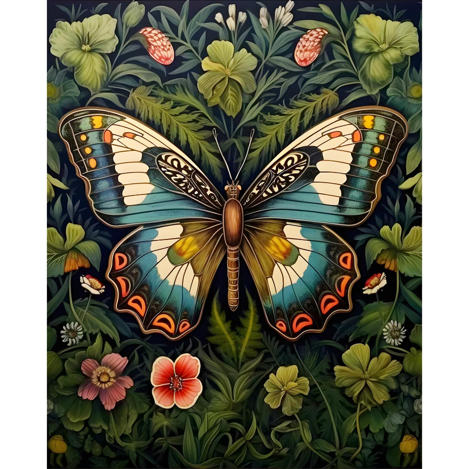 Butterfly Paint By Numbers Kit For Adults DIY Canvas Oil Painting Art 16x20