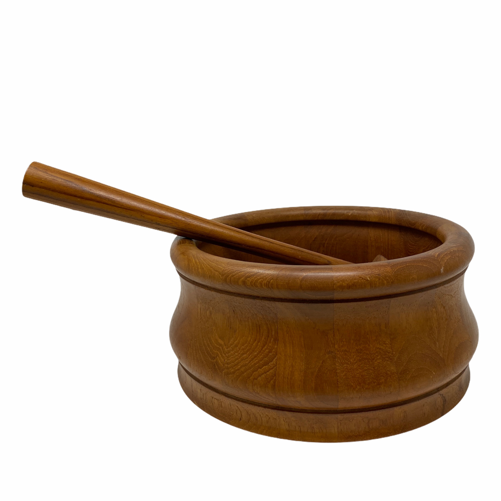 VTG Richard Nissen Denmark Danish Modern Wood Salad Bowl/Serving Spoon 