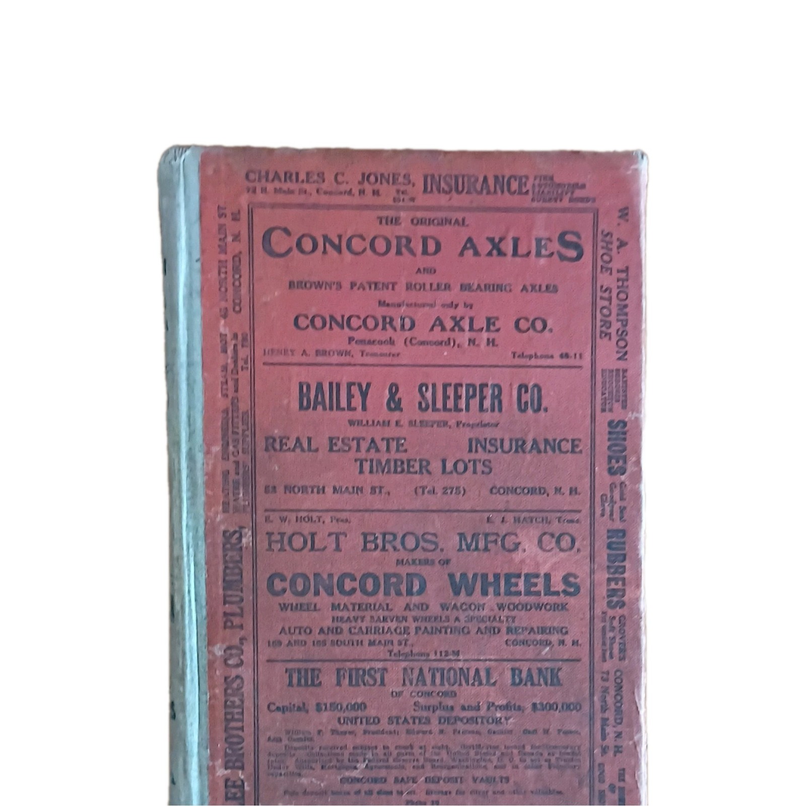 Concord City & Merrimack County Directory 1917 New Hampshire Dickerman & Co
