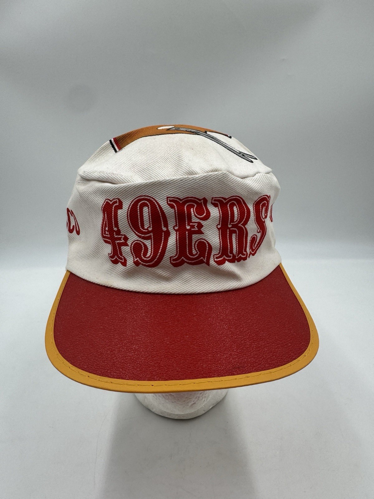 Vintage San Francisco 49ers Hat Cap Adult Painters Pill Box Red NFL 80s Starline