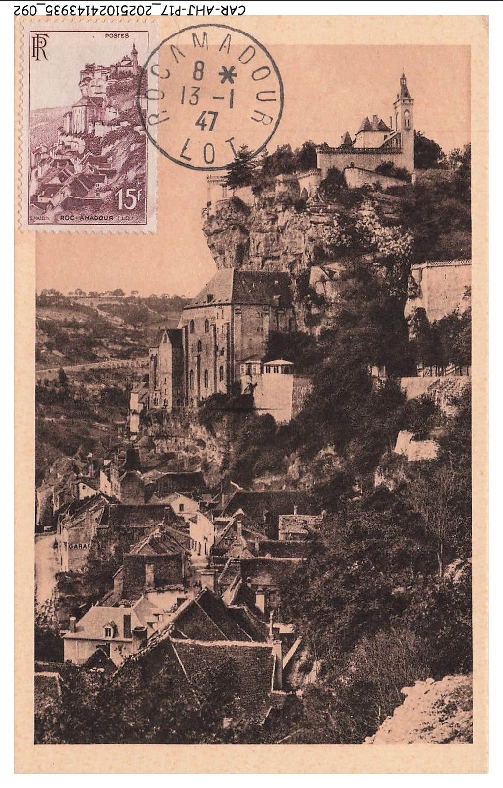 CAR-AHJP17-0823-MAXIMUN - Rocamadour - The Rock - View From The Hospital Path