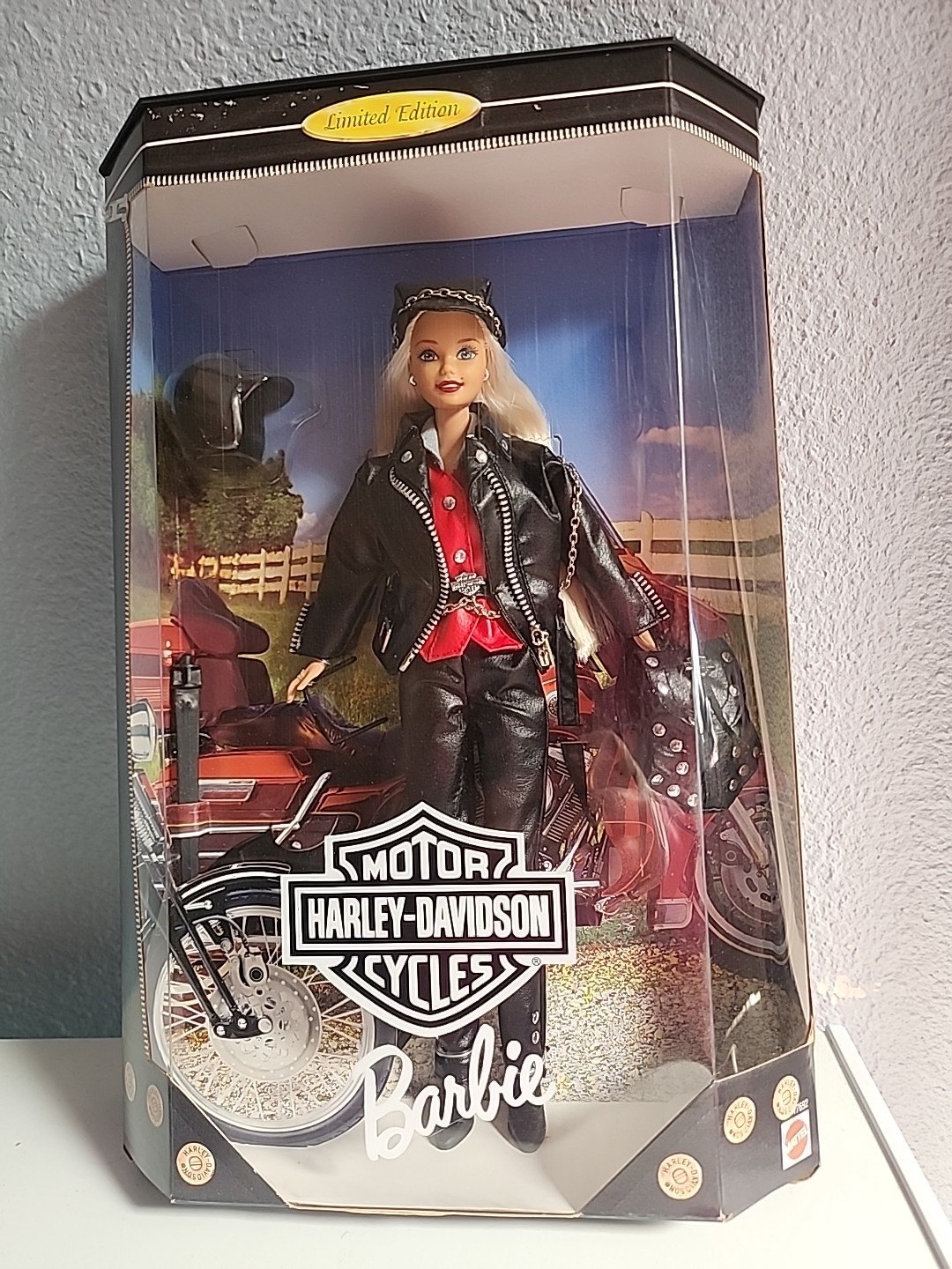 Mattel 1997 Harley-Davidson Motorcycles Barbie Doll, Blonde, #17692, NRFB