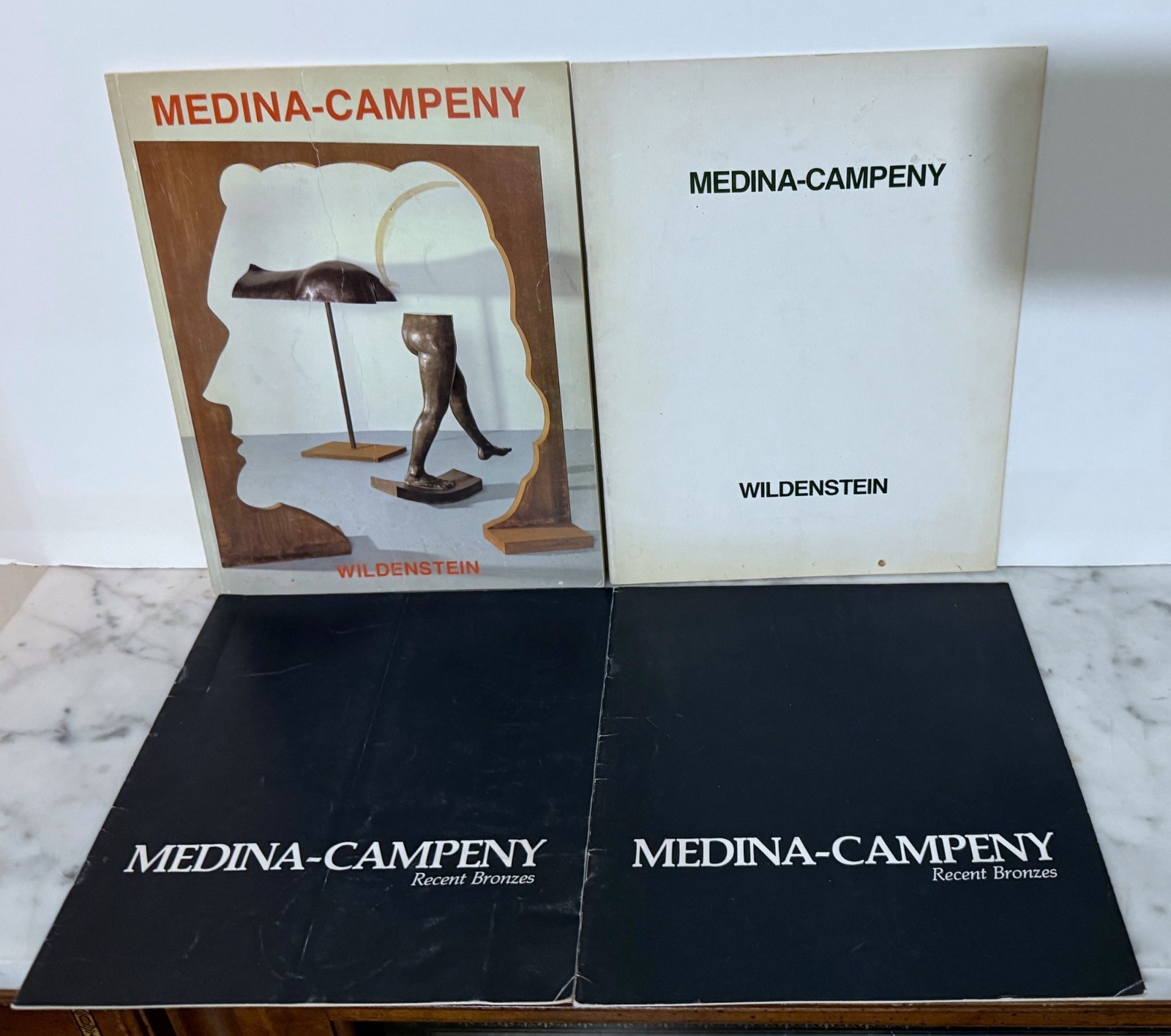XAVIER MEDINA-CAMPENY - FOUR 1980's ART EXHIBITIONS CATALOGUES - ONE IS SIGNED