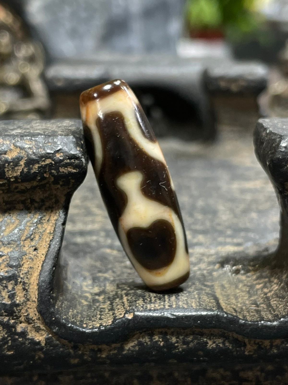 Old Tibetan Nepalese Himalayan Ancient  eye Old Dzi Talisman Beads Amulet 宝瓶天珠