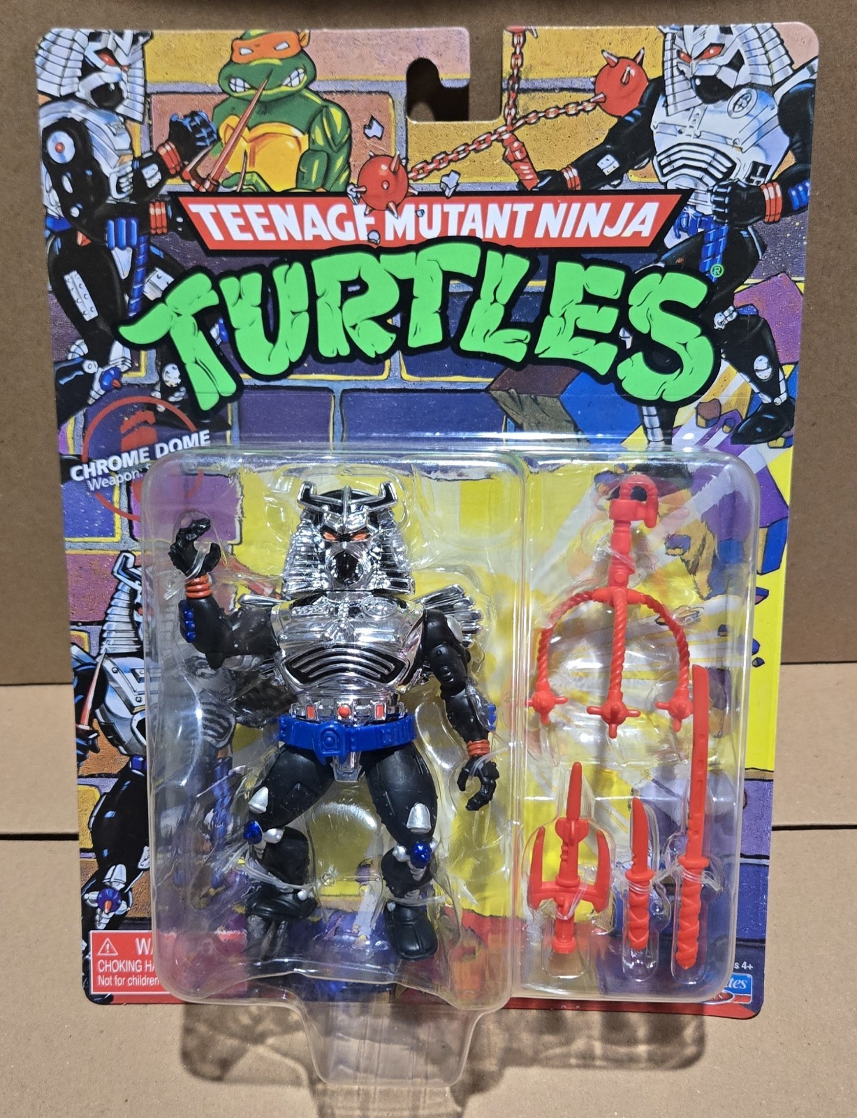 2025 Playmates Toys TMNT - CHROME DOME Teenage Mutant Ninja Turtles Retro