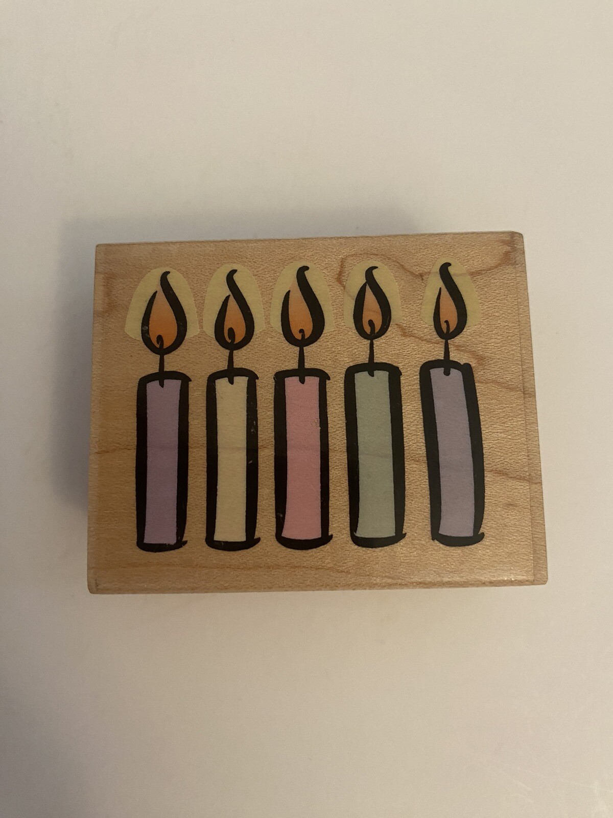 Hero Arts E1212 Bold Birthday Candles Wood Mounted Rubber Stamp RS10