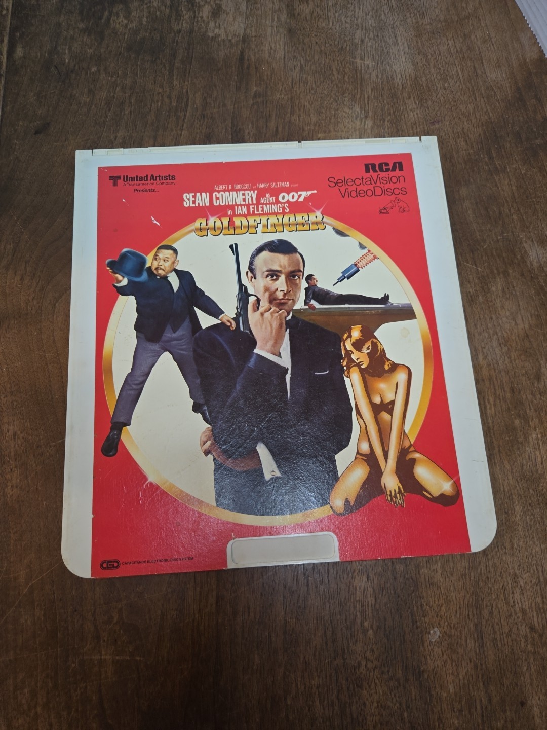GOLDFINGER RCA SelectaVision CED VideoDisc Sean Connery  007 Tested 
