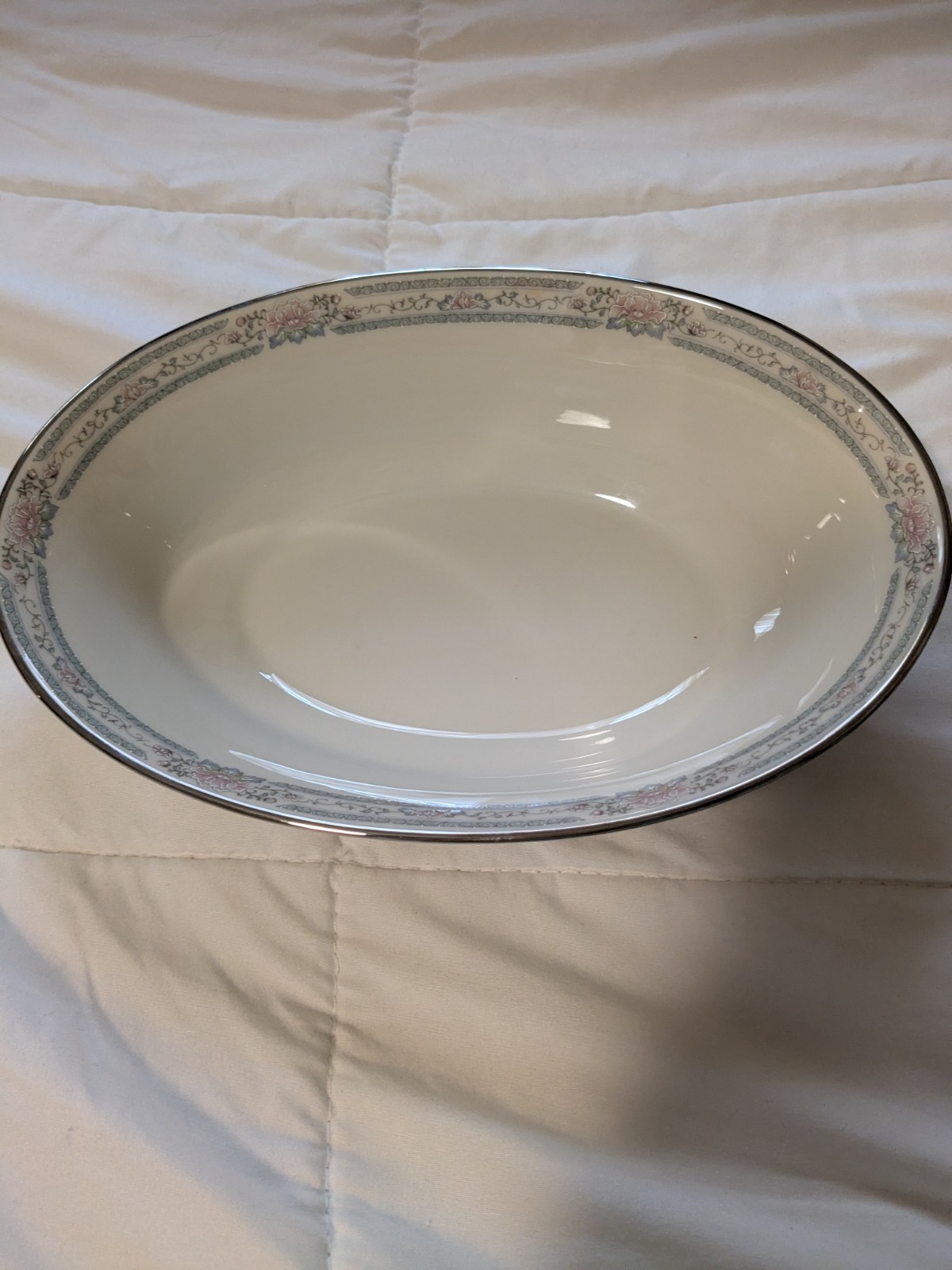 Vtg  Lenox Charleston Oval Vegetable Serving Bowl 9.5"