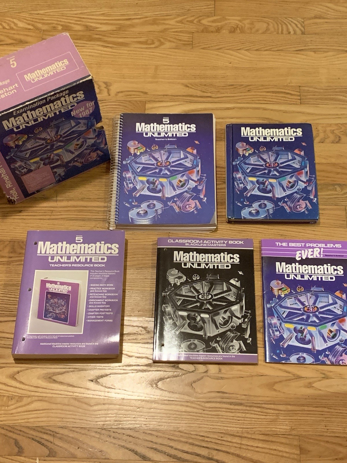 Vintage Holt Mathematics Unlimited Grade 5 Student, Teacher’s Edition, Resource