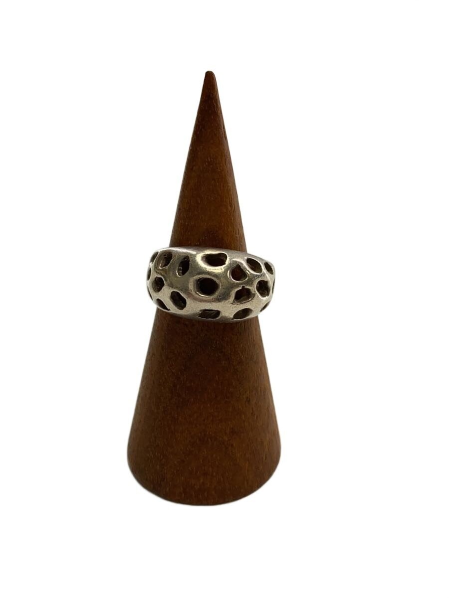 Hole Design Ring Sv925 Size 8 Silver Men M1t82