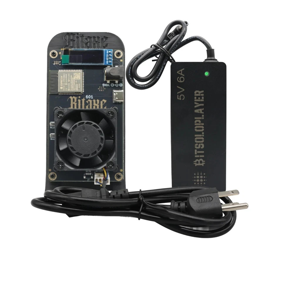 Bitaxe Gamma 601 1.5TH/s 2.4G BTC Bitcoin SHA-256 WiFi Solo Lottery Miner 25W