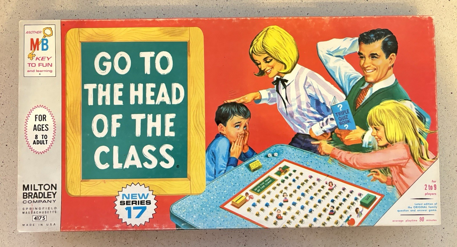 Vtg Go To The Head Of The Class 1967 Series 17 Board Game 4175 Milton Bradley