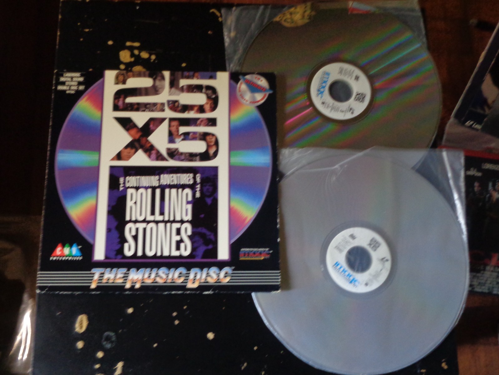 The Rolling Stones 25x2 Double Disc Laserdisc clean tested