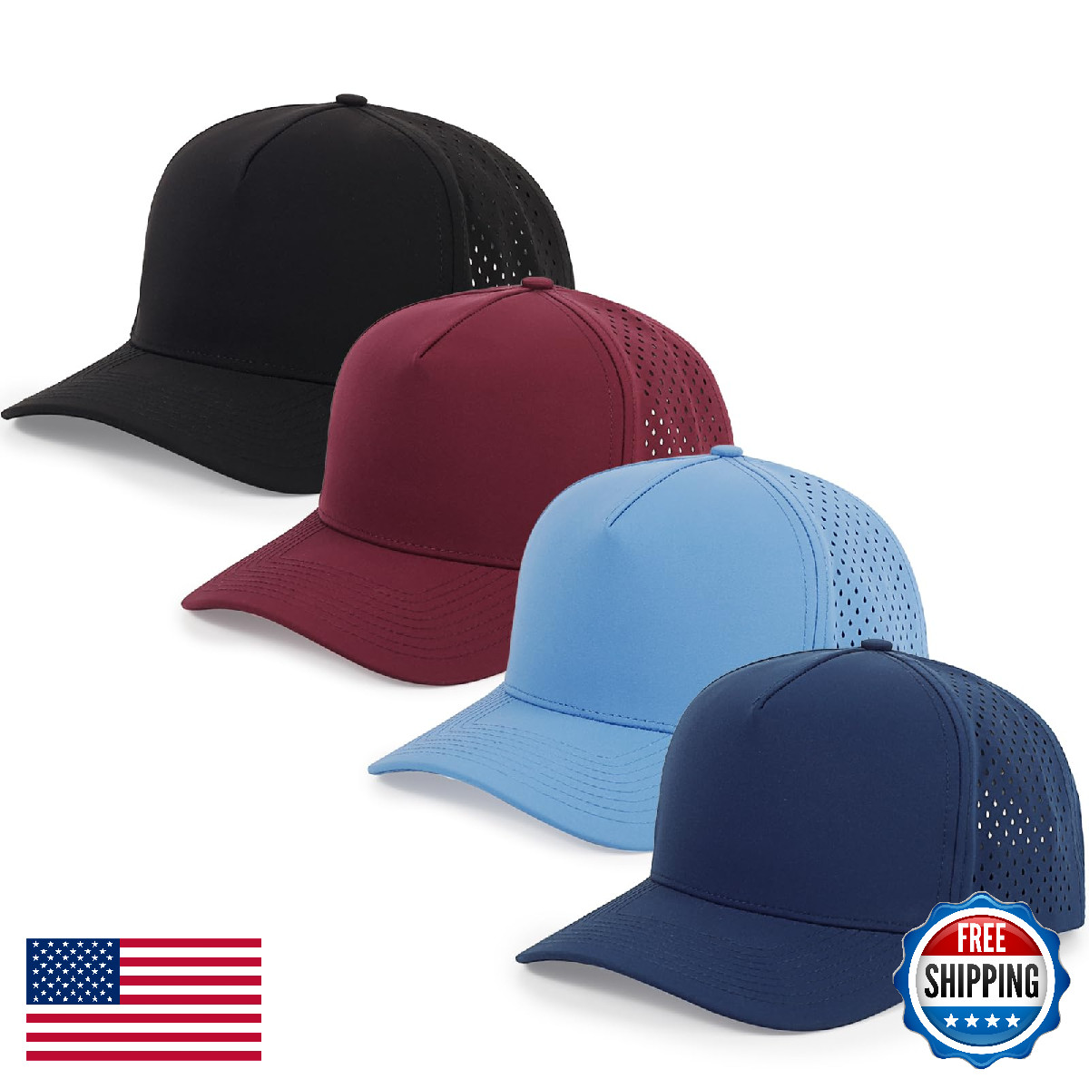 HH HOFNEN Quick Dry Baseball Cap Mesh Snapback Sun Rain Golf Hat