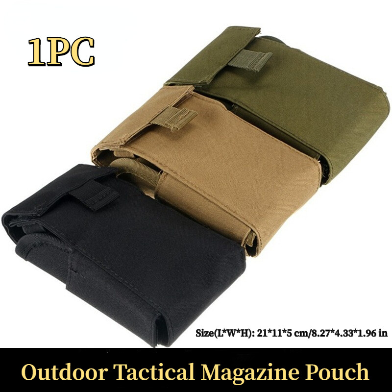 1PC Outdoor Tactical Magazine Pouch 12 Gauge Ammo Bag Round Cartridge Holder