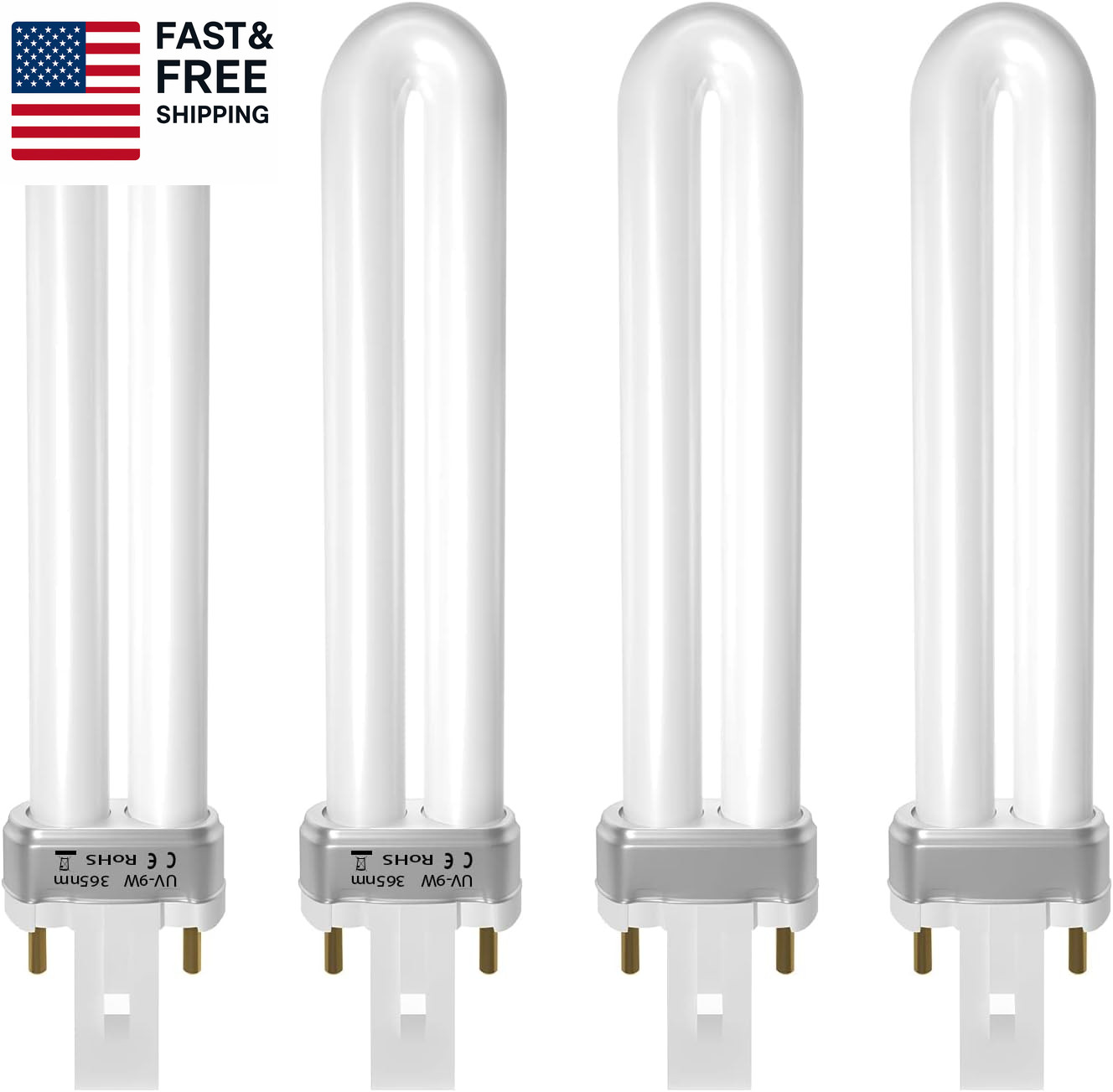 4 Pack 21050 9W Replacement Bulbs Compatible with Dynatrap DT3009 DT3019 DT3039