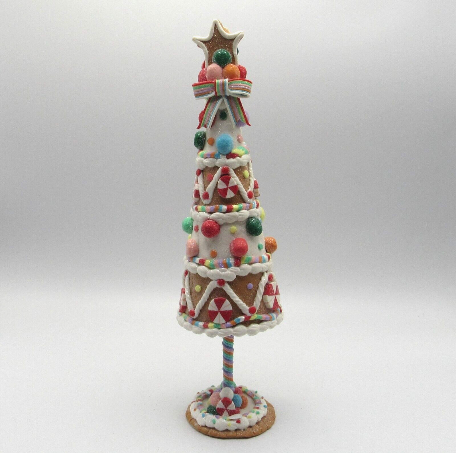 CUPCAKES & CASHMERE GUMDROP CANDY COATED GINGERBREAD CHRISTMAS TREE DÉCOR BNWT