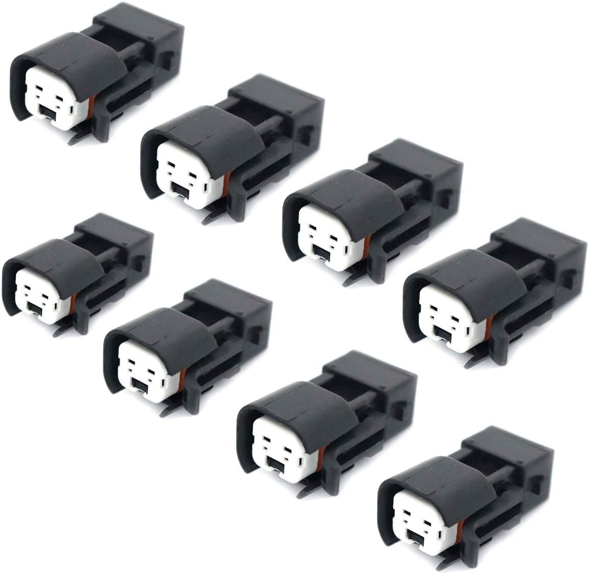 8Pcs Fuel Injector Adapter Connector Kit Replacement Compatible with EV1 to USCA