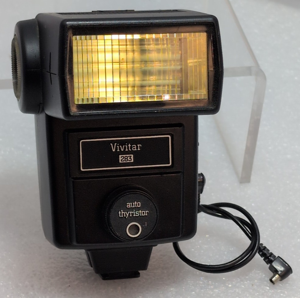 Vivitar 283 Tilt Shoe Mount Auto Thyristor Shoe Mount Flash-tested /working