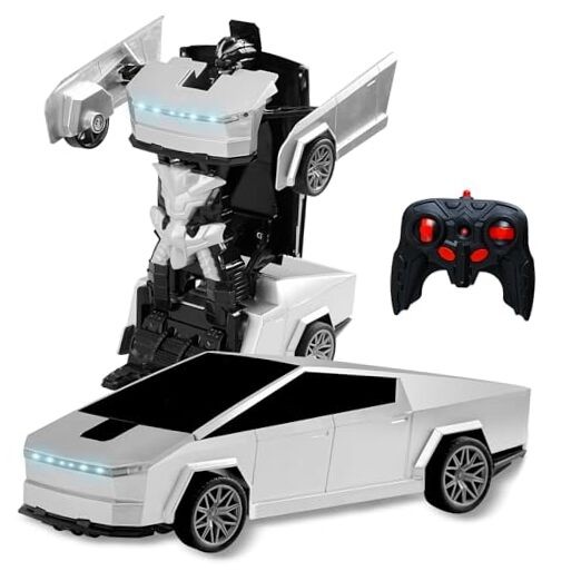 Remote Control Car Cyber-Inspired Transformer Toys Cars 2.4Ghz One Silver