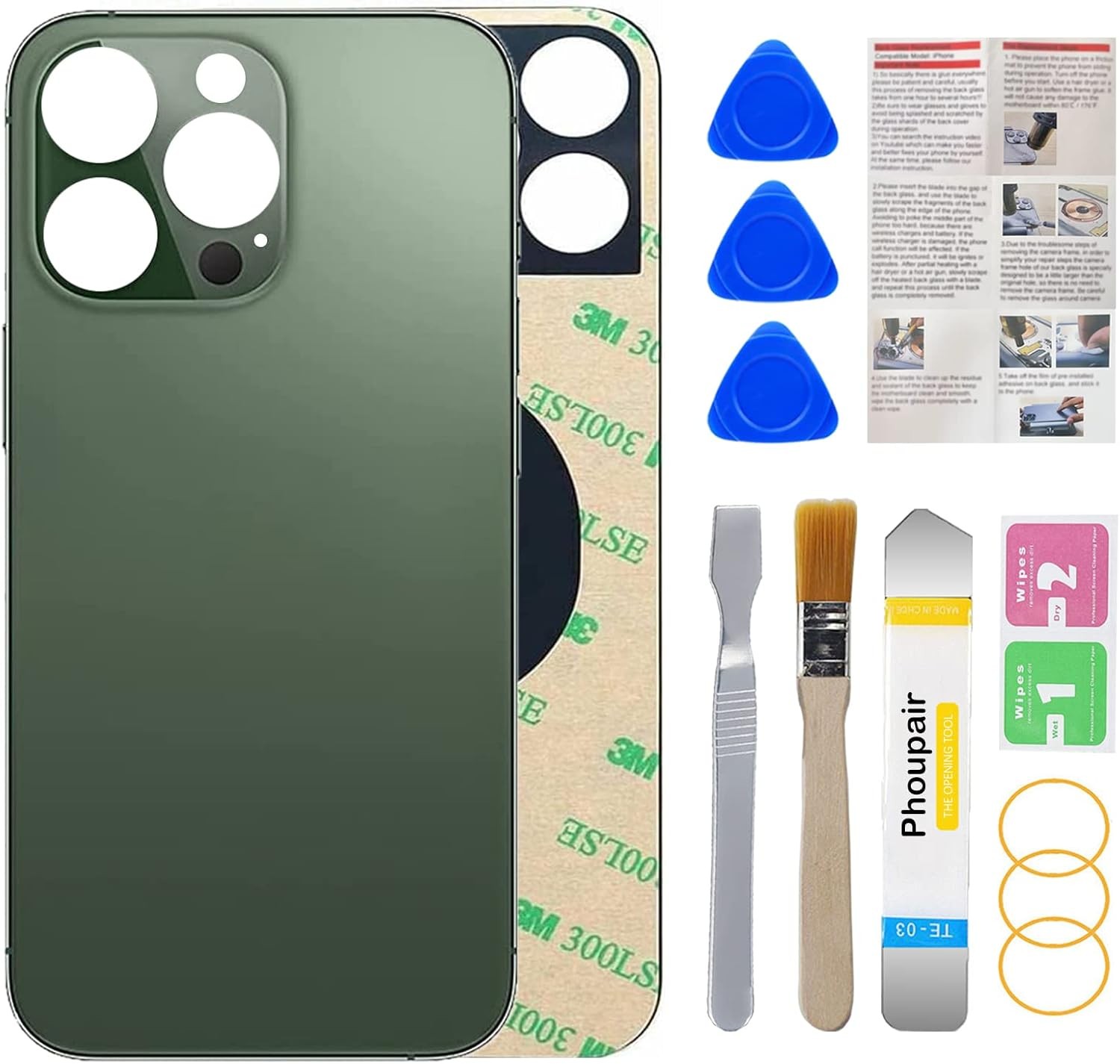 Rear Back Glass Replacement for iPhone 13 Pro 6.1 Inches with Professional