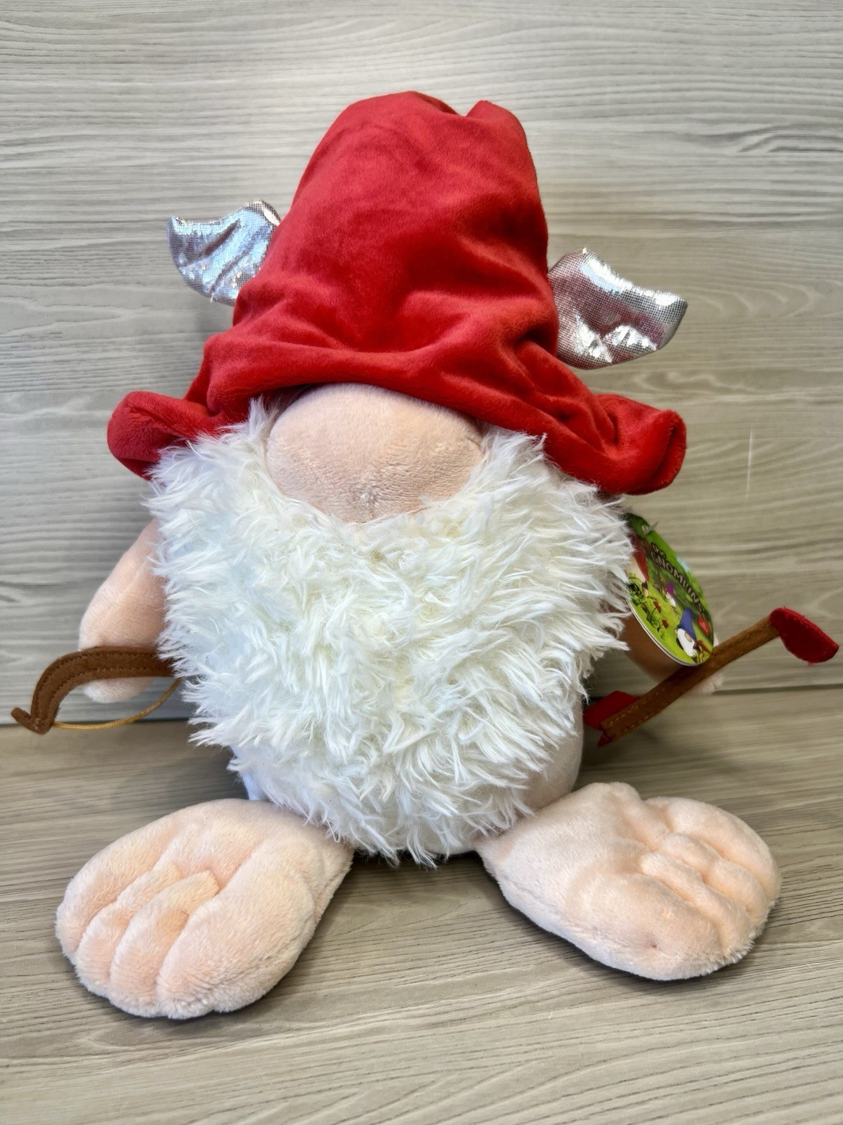 Aurora World Gnome Plush 10" The Gnomlins Blue Outfit Red Hat W/Tag