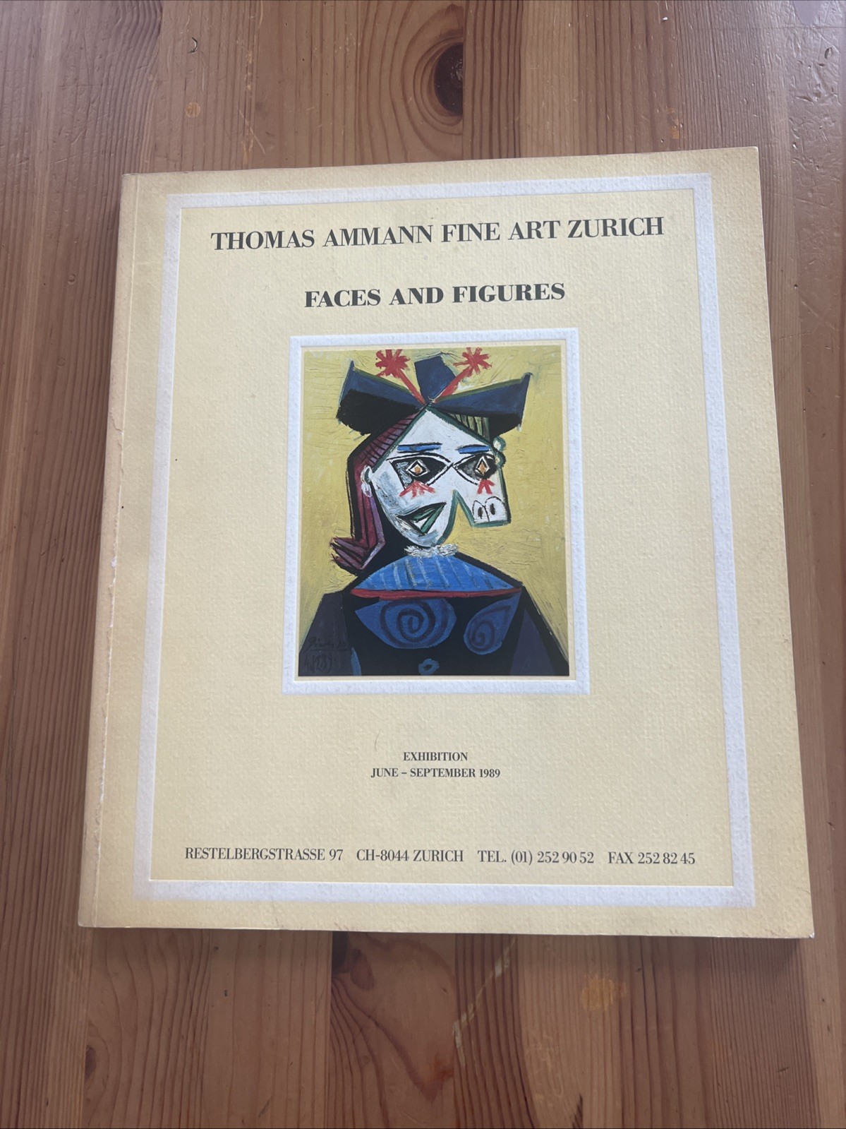 THOMAS AMMANN FINE ART ZURICH FACES AND FIGURES EXHIBITION JUNE-AUGUST 1989