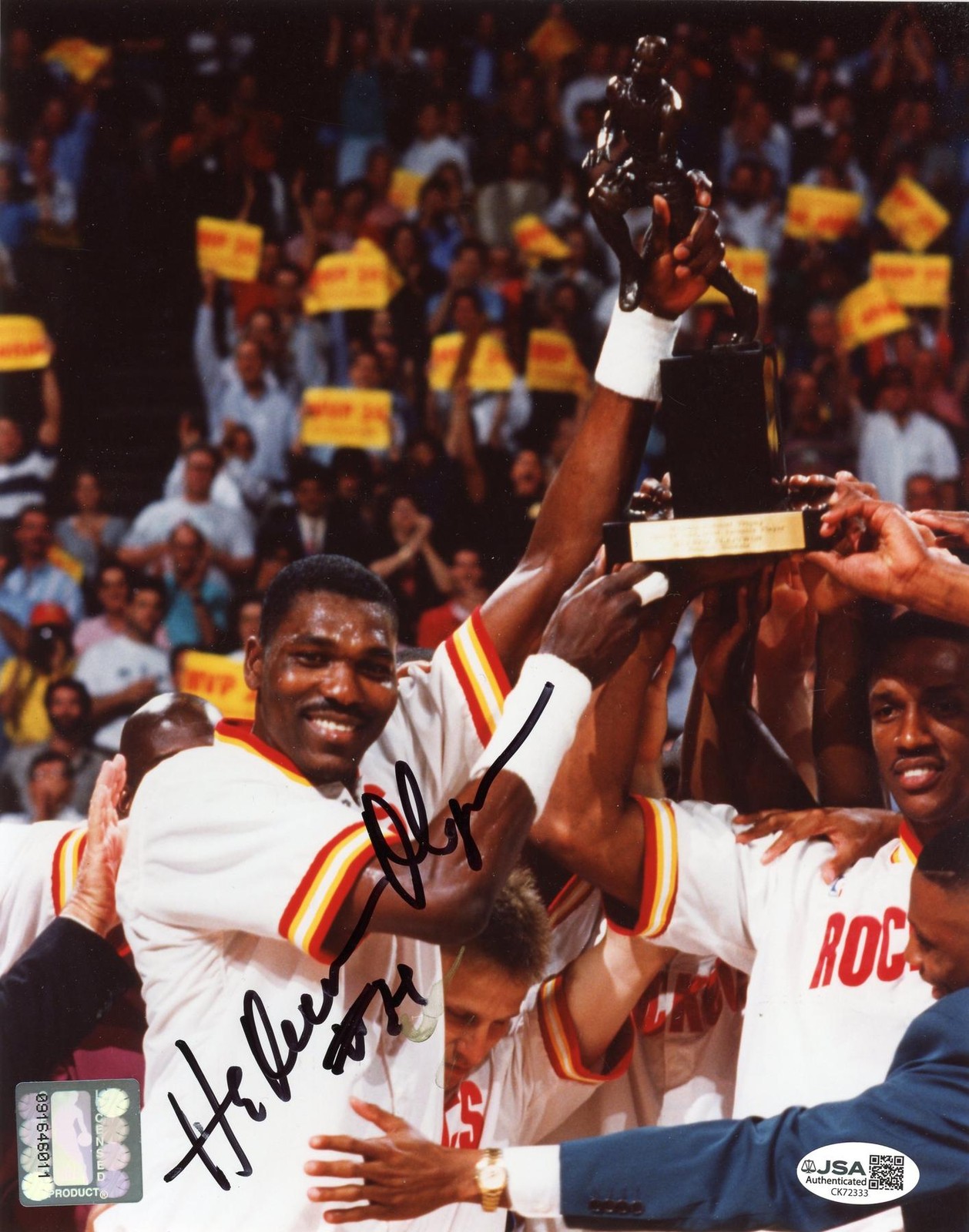 Hakeem Olajuwon Autographed 8x10 Photo JSA CK72333