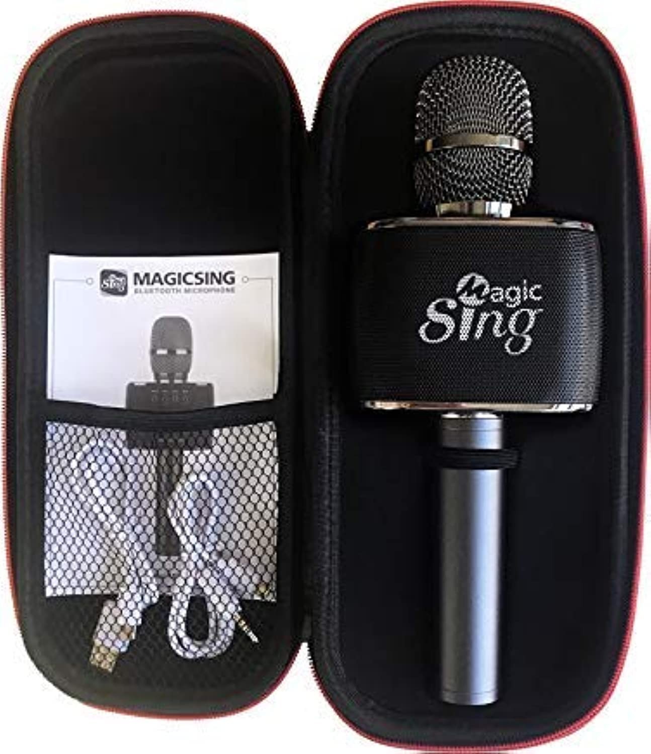 NEW Sing Karaoke MP30 Bluetooth Mic + Speaker Free 12000 songs & 1 Year Subsc...
