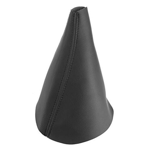 Shift Boot Cover, Car Gear Shift Cover, Black PU Leather Shift Black Stitching