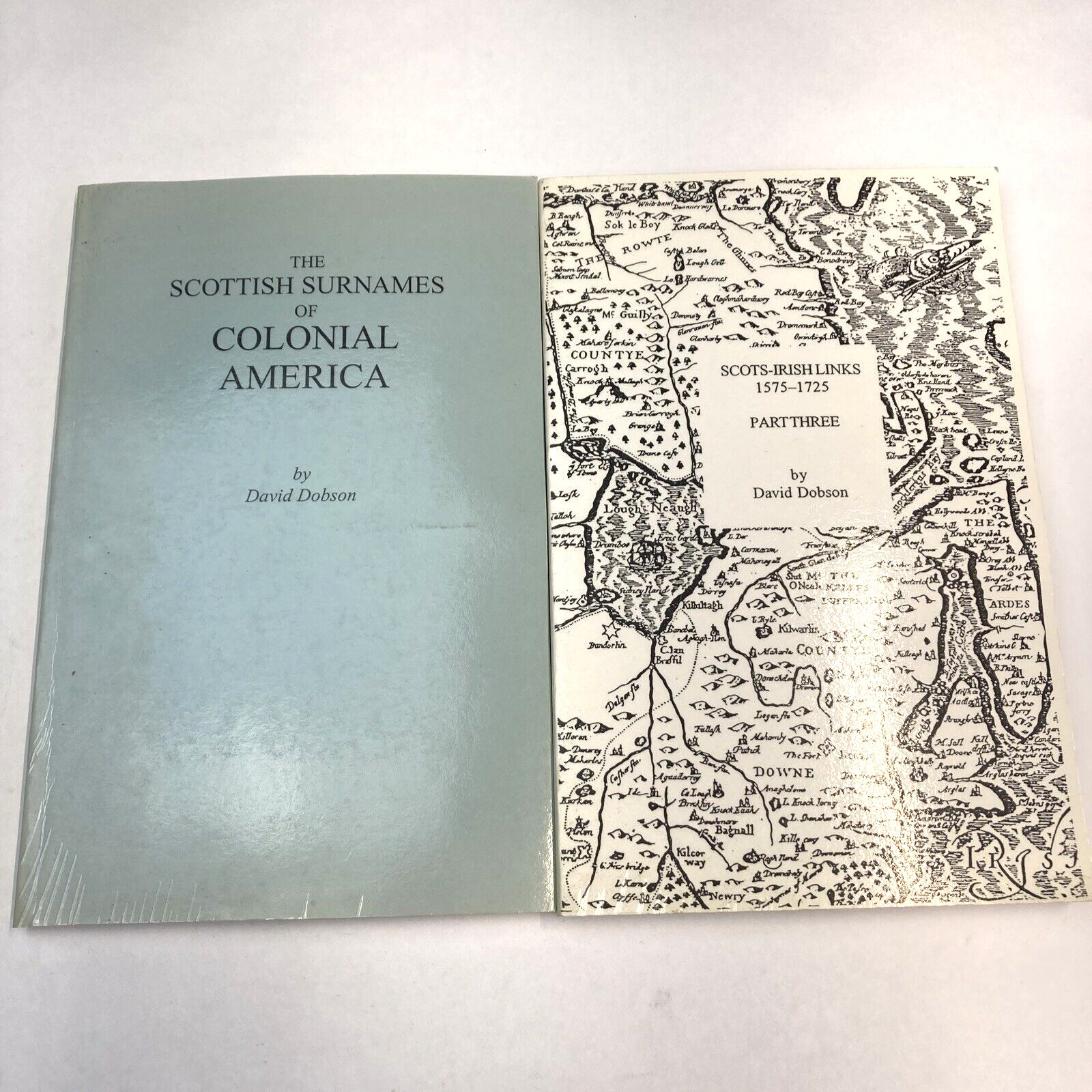 Colonial America Scottish/Irish Genealogy 2 Bks By David Dobson Paperbacks