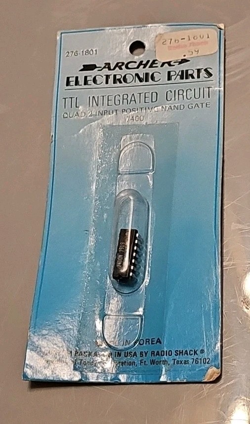 Archer 276-1801 TTL Integrated Circuit Quad 2-input Positive Nand Gate 7400 New