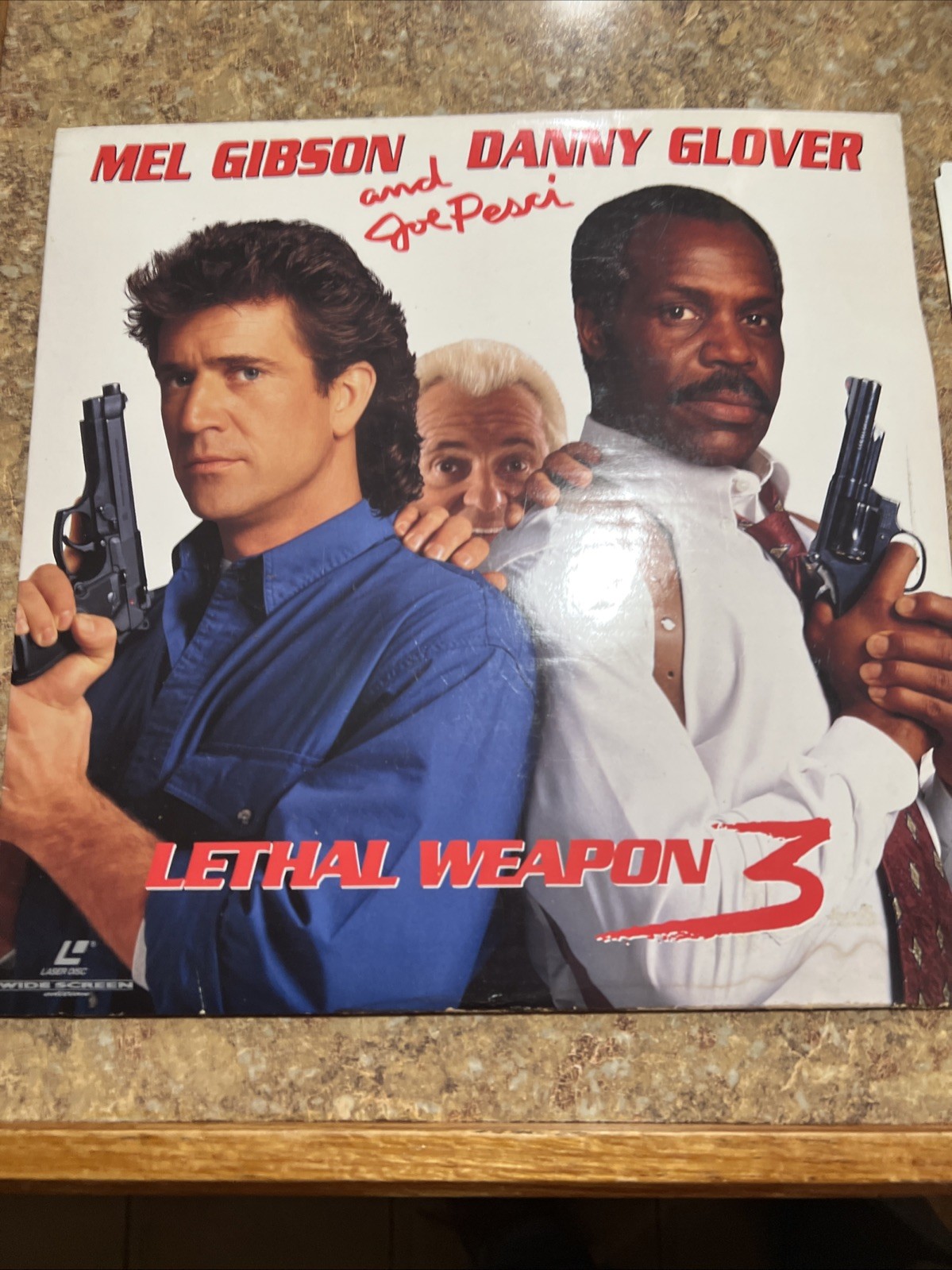 LETHAL WEAPON 3 Widescreen LASER DISC Video LD Mel Gibson Danny Glover