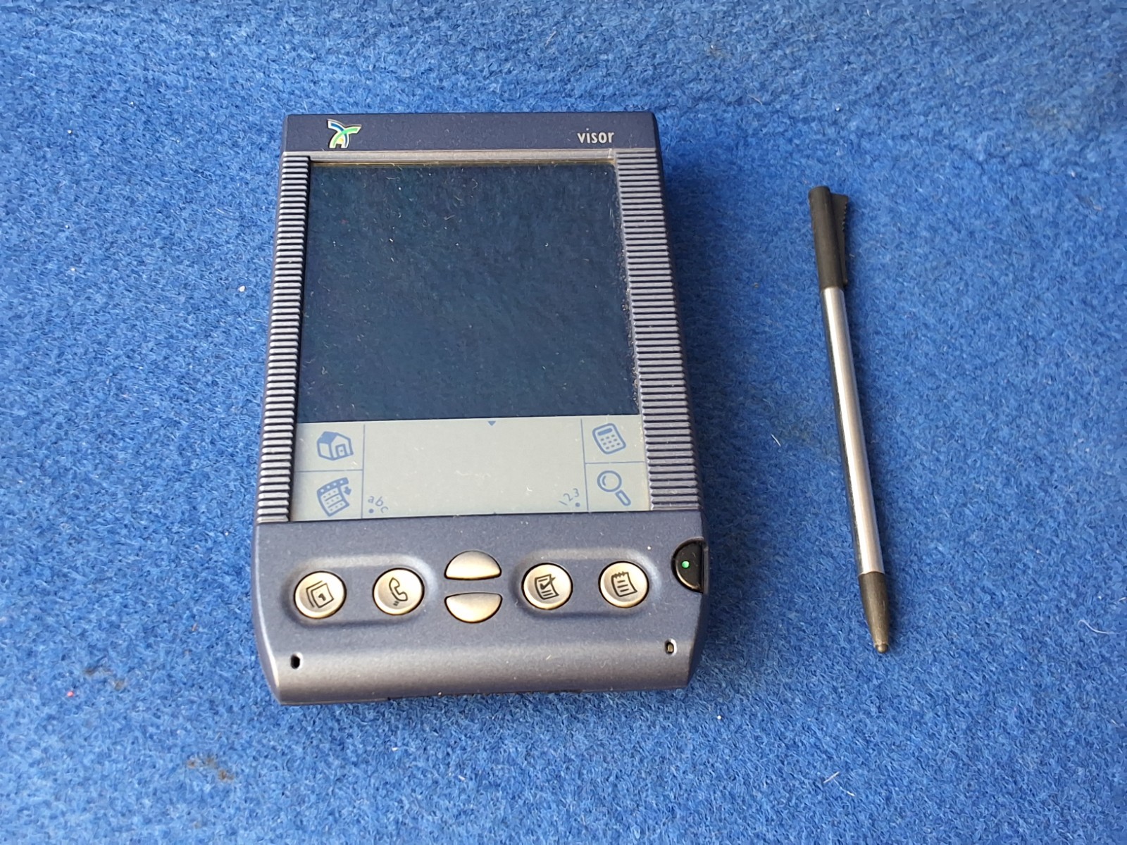 Handspring Visor Neo Translucent Blue Portable PDA Organixer Stylus Palm Pilot.