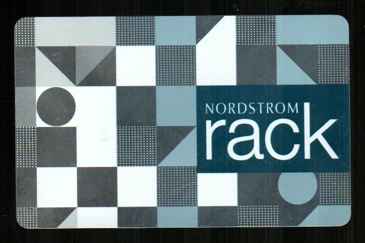 NORDSTROM RACK Modern Geometric Abstract ( 2016 ) Foil Gift Card ( $0 )