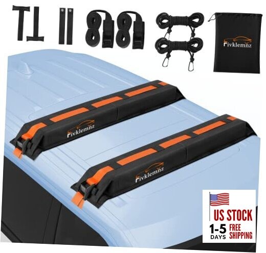 Soft Roof Rack Pads, Universal Car Rooftop Luggage Carrier Capacity Load 