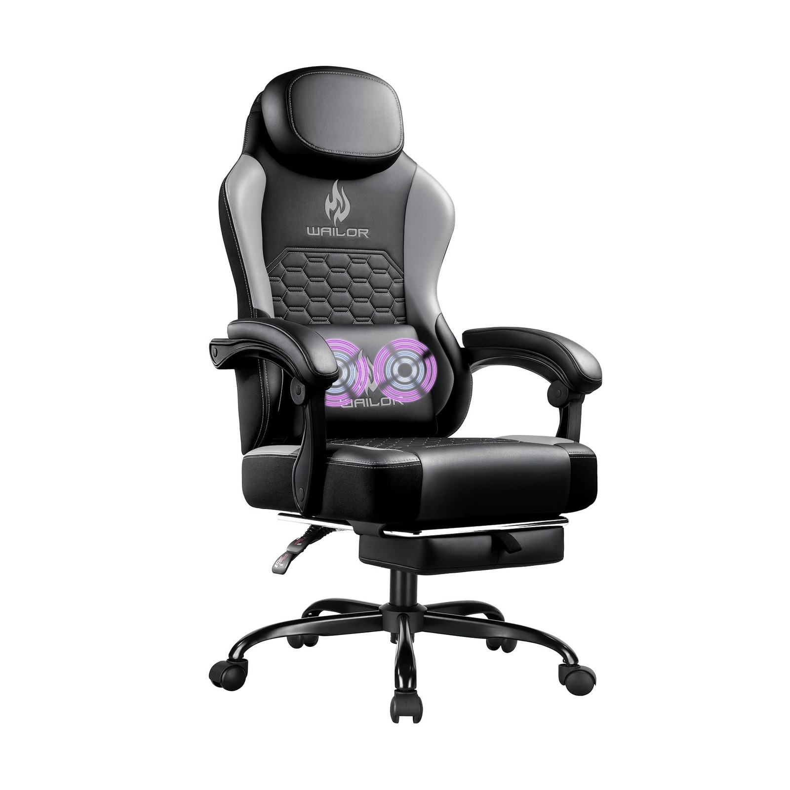 Gaming Chair with Massage and Packet Spring Cushion,Ergonomic Gamer Chairs fo...